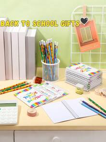 16pcs Back To School Gift Set: Perfect Choice For The First Day Of School - Includes Mini Notebooks, Pencil Set, Spiral Notebooks, Party Supplies, Reward Gifts And Gift Bags (Classic Style) - Back-to-school Notebook and Pencil Set - View 2