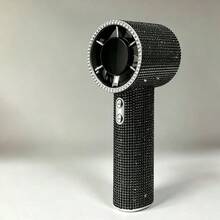 Rhinestone Encrusted Mini Handheld Electric Fan, Luxury USB-C Rechargeable Quiet Turbo Fan, 1800mAh Battery, Adjustable Speed, Elegant Summer Gift Box For Women, Suitable For Office, Commute And Travel,Outdoor,Garden,Travel Essentials,Portable Essentials,Beach Essentials,Graduation Season,Commencement,Graduation Ceremony,Graduation Gift,Graduation Present,Graduation Gift,Graduation Present,Congrats Grad,Congratulations Graduate,Valedictorian,Finish School,Graduation Party,Outdoor Essentials,Travel Portable,Hiking Essentials,Camping Essentials,Portable Tools,Summer Essentails,Summer Portable - 彩色 - 查看 16