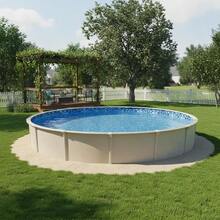 [Free Shipping] Round Swimming Pool Membrane 8-Ft For Backyard Leisure Home Recreation Summer Cooling, Overlap Installation Standard Gauge Vinyl 48-54-Inch Wall Height Manual Connection Solid Pattern Professional Grade Replacement Accessory-XY361213 - 預設10 - 查看 1