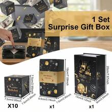 1 Set Creative Pop-Up Surprise Birthday Gift Box, High Elasticity DIY Pop-Up Folding Exploding Gift Box - Suitable For Women, Men, Best Friends, Girlfriends, Wives, Sisters, Perfect For Party Gifts And Mysterious Surprise - View 7