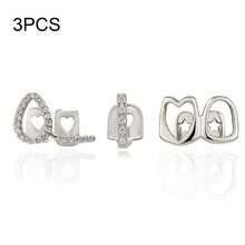 THATBOY 3pcs/Set Fashion Personalized Hip Hop Jewelry Grillz Copper Inset Zirconia Hollow Grillz Out Cool Gift For Men And Women, Teeth - Multicolor - View 15