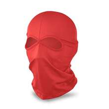 YESLIFE Ski Mask, Balaclava Face Mask For Boys And Girls Cosplay Costume Accessory For Halloween Party - Red - 查看 3