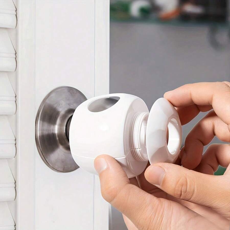 Spherical Door Knob Cover, Anti-Collision Soft Silicone Sleeve, Easy Adult Grip Round Handle Wrap, Wall-Friendly Bumper Cushion For Home - Multicolor - View 1