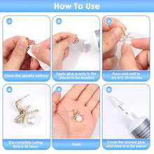 15/50/110ml B7000 Rhinestone Glue With Fine Tip Nozzle & Tweezers Set For Jewelry Inlay, Earrings, Pendants, Brooches, Jewelry Repair, Headwear & Wood Craft Bonding - 7000 - View 6
