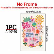1/3PCS Canvas Wall Art Posters For Room Home Decor Optional Frame Room Decor Room Decoration Stuff Bedroom Decor Baby RoomDecorationGirlyBedroom Decor - Multicolor - View 21