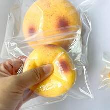 1pc Giant Potato Mash Squeeze Toy, Soft Squishy Slow Rebound Stress Relief Potato Shaped Fluid Ball, Crunchy Squeeze Toy, Effectively Relieves Irritation And Anxiety, Suitable For Outdoor And Office Environments, Provides Relaxation Experience Anytime, Also Great As Desktop Decoration, Party Gift Or Holiday Gift, Perfect Party Favor Bag Filler - Multicolor - View 5
