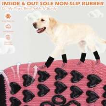 Anti Slip Dog Socks To Prevent Licking Paws, Hot Pavement Dog Boots And Paw Protectors Booties For Hardwood Floors With Heart Grippers, Dog Shoes For Small Medium Lar Senior Dogs Indoor XS - XSmall - View 7