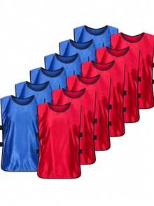 6 pezzi Canotte da allenamento sportivo, adatte per feste a tema, lavoro e feste di compleanno in campo, attività all'aperto, feste di giochi in giardino, eventi sportivi, allenamento di calcio e pallacanestro - Taglia unica per tutti - Visualizzare 8