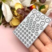 背景板花卉裝飾金屬切割模具 卡片製作套裝 壓花紙模切套組 剪貼簿模板 機器模版用品 - 銀白色 - 查看 2