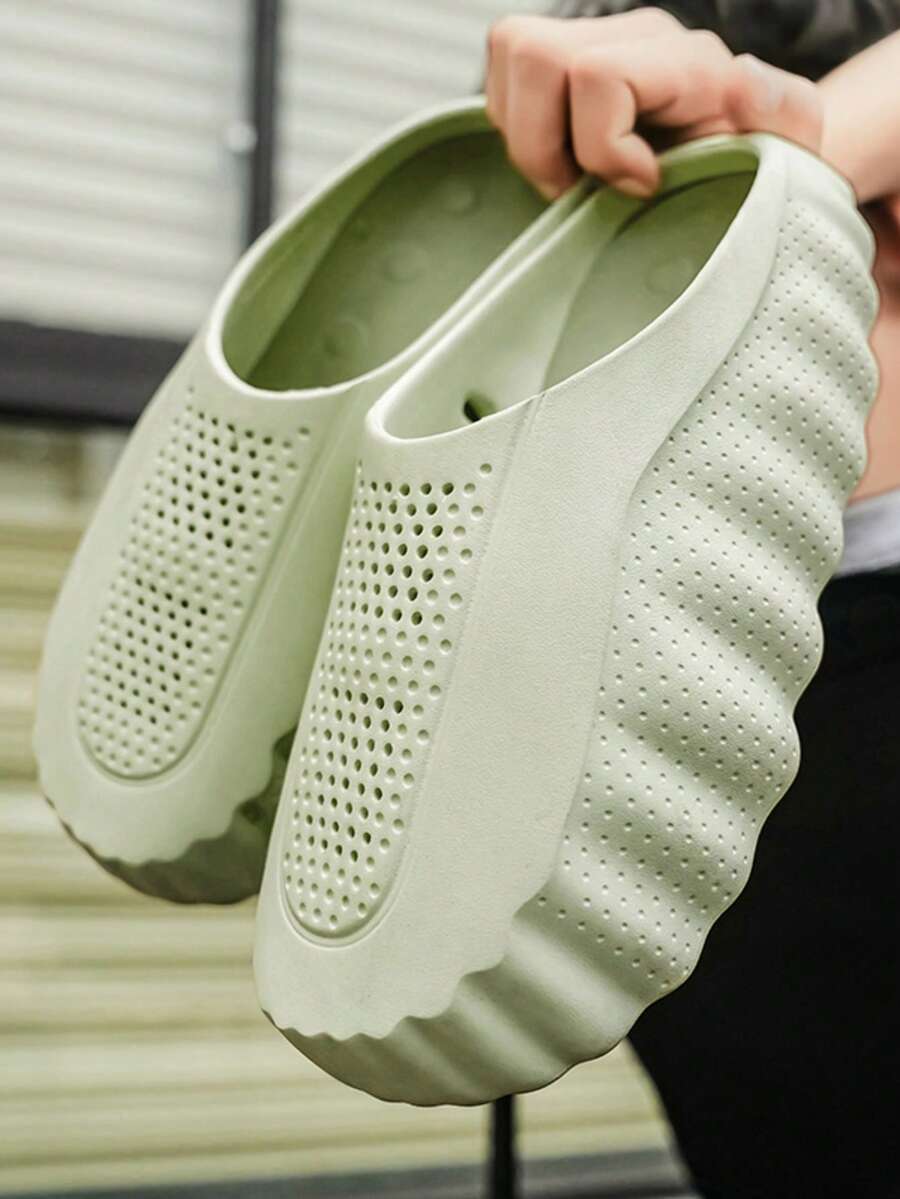 2026 Summer New Men's And Women's Thick Sole Clog Sandals, Lightweight Non-Slip Outdoor Casual Beach Sandals - Green - View 1