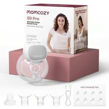 Momcozy S9 Pro Hands-Free Breast Pump Updated, Portable Breast Pump With Longer Battery Life And LED Display, 2 Modes And 9 Levels, 24 Mm Flange - 淺灰色 - 查看 10