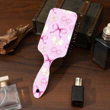 1pc2026 New Bow Bear Air Cushion Comb, Printed Air Cushion Comb To Massage Scalp Shunfa Hairdressing Airbag Comb, Cartoon Cute Air Cushion Comb To Massage Scalp, Anti-Static Hairdressing Comb, Easy To Carry, Comfortable To Hold, Hair Style Comb Without Damaging Hair, And Comfortable To Massage. - Multicolor - View 8