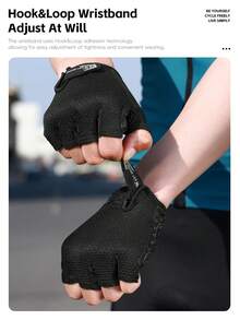 WEST BIKING Bicycle Riding Gloves With Thickened Palm Pads Silicone Anti Slip High Elasticity Comfortable Cycling Gear - Multicolor - View 8