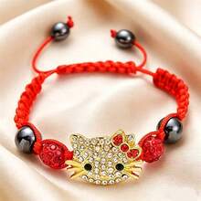 Sanrio 1/Piece Hello Kitty Colorful Bracelet - Colorful Cartoon Character Jewelry, Fashionable And Versatile, Sweet Birthday Gift, Valentine's Day Gift, Suitable For Friends And Family Collection Jewelry, Adjustable Buckle Design, Women's Exclusive, Graduation Season Gift, Party, Festival Party, Four Seasons Perfect Choice - Cartoon - View 14