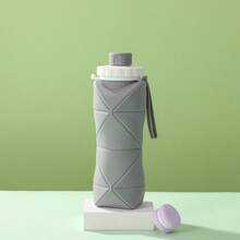 Portable Large-Capacity Collapsible Silicone Cup, Retractable Water Bottle For Travel - màu xanh lá - Xem 10
