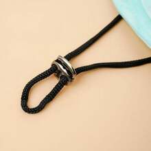 Dogs And Cats Sunshade Anti-Strangulation Hat Anti-Peeling Ears Adjustable Rope Buckle Bucket Hat Pet Supplies Black, Small - Black - View 7