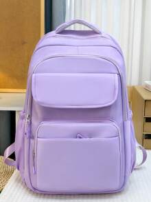 New Versatile Fashionable Minimalist Elegant Travel Backpack, Large Capacity Multifunctional Suitable For Various Occasions (No Accessories Included) - Multicolor - View 17
