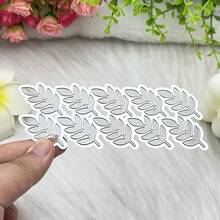 1pc Creative Leaf Metal Cutting Die DIY Scrapbook Decoration Embossing Paper Mold Suitable For Handmade Card Making - Leaf - View 7