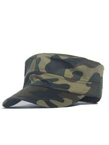1pc/2pcs Unisex Flat Brim Work Hat Camouflage Baseball Cap Sun Hat Duckbill Dad Hat, Suitable For Daily Use, Travel, Hiking And Climbing - Style T - View 13