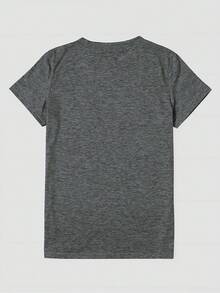 Ramen Letter Print Women's Summer Fit Crew Neck T-Shirt, Retro Loose Fit T-Shirt - Back - View 11