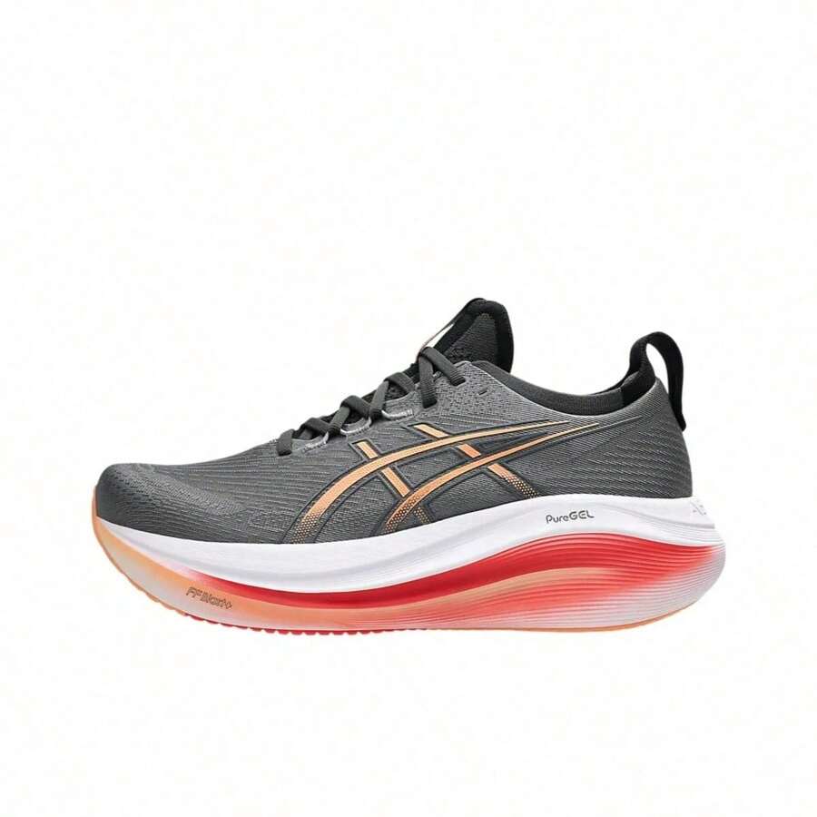 ASICS Gel-Nimbus 27 Extra Large Comfortable And Durable Men's Running And Casual Shoes, Gray Color - 1011B957-021 - 查看 1