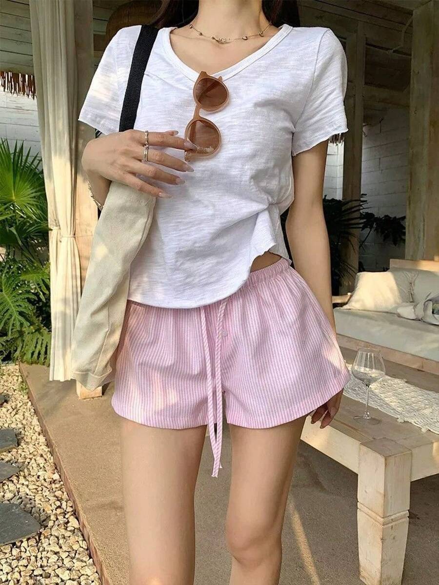 Women Shorts - Pink - View 1