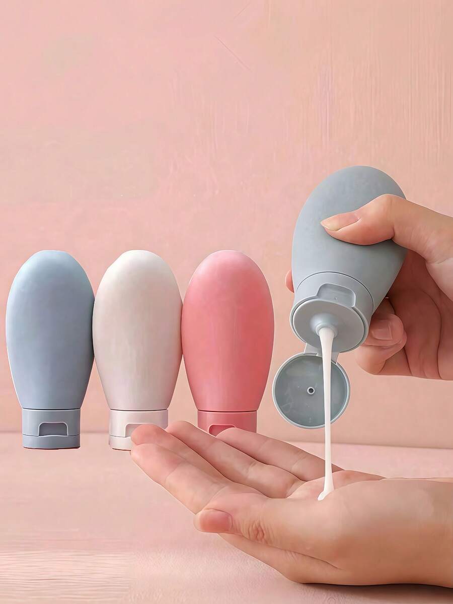 1 Peça Conjunto de Garrafas Dispensadoras de Viagem, Recipiente de Garrafa de Viagem 60ML, Pequena Garrafa Plástica Vazia Mini para Apertar, Adequada para Artigos de Toalete de Viagem, Shampoo e Condicionador, 60ML Decoração de Banheiro Doméstico