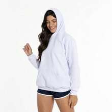 Set Of 2 Plain Kangaroo Jackets, Unisex, Comfortable Basic Winter Warmth - 白色+米色 - 查看 4