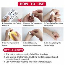 6pcs England Flag Temporary Tattoo Stickers, Waterproof Face And Arm Decals, Suitable For Football Fans, Matches, Parties And Festivals - Multicolor - View 7