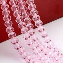 50pcs Crystal Ball Beads Multi-Faceted Glass Loose Beads Handmade Beading DIY Bracelet Necklace Phone Chain Rhombus Cut Beads Accessories - Multicolor - View 15
