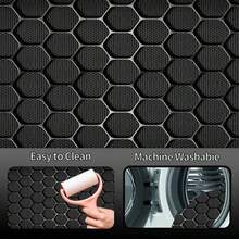 Black Hexagonal Car Trunk Mat - Durable Floor Mat, And Practical, Suitable For Daily Travel, Carrying And Secure Cargo Storage, Car Trunk Mat, Car Interior Accessory - / - View 10