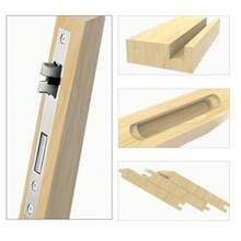 2-In-1 Woodworking Slotting Bracket, 65mm Woodworking Edge Trimmer Locator, Invisible Fastener Furniture Slotting Guide Base, Aluminum Alloy Woodworking Router Base, Suitable For DIY Projects And Professional Use, Woodworking Router Drill Bit - 1 Set - View 11