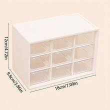 9-Grid DIY Storage Box And Organizer, Drawer-Style Storage Box, See-Through Bead DIY Decoration Box, Bead Accessories Storage Box, Desktop Storage Box, Jewelry And Handicrafts, Durable Organizing Solution, Perfect Small Gift, Jewelry Box - Storage Box - View 8