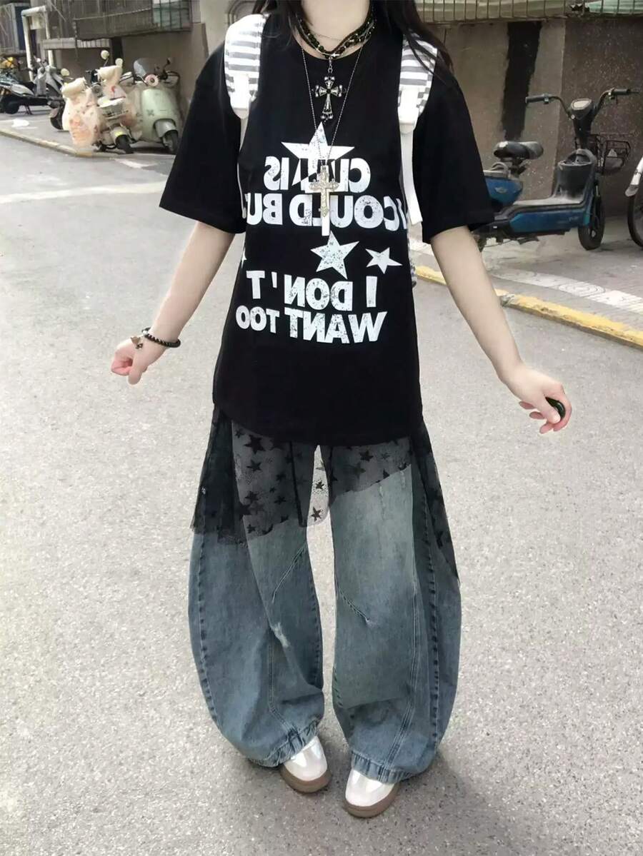Women T-Shirts - Black - View 1