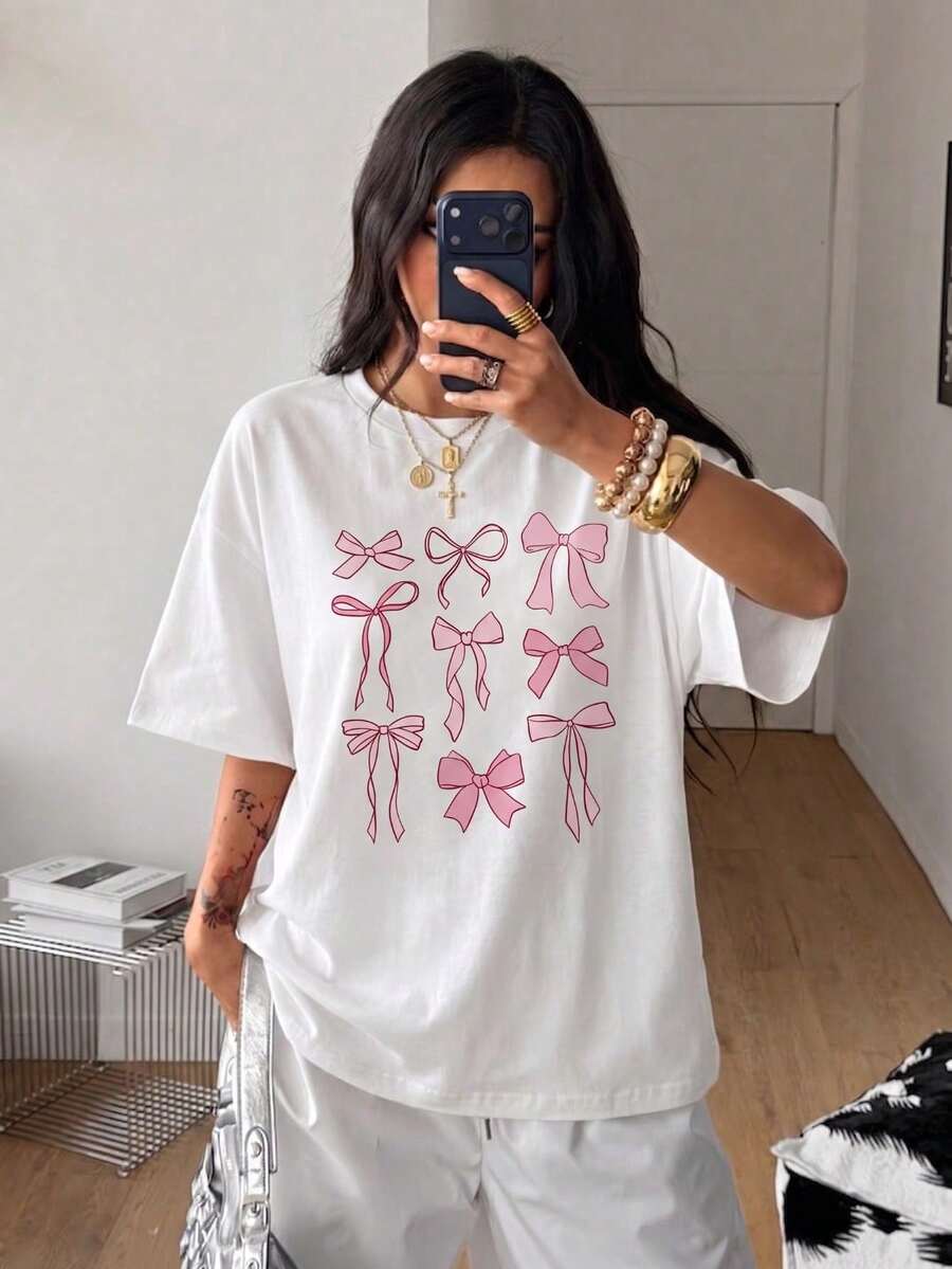 Grafica Vacanze Grafica.1pac.100%Cotton.Maglietta A Maniche Corte Di Fashion Per Woman | Design Raffinato | Essenziale Per L'estate | Facile Da Abbinare | Mostra Il Tuo Stile.Primavera - White - View 1