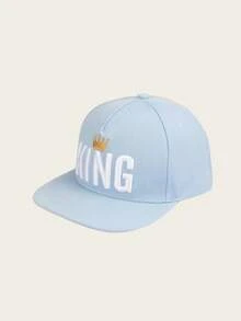 1 Gorra de béisbol para hombre con letra KING bordada, gorra deportiva de moda, gorra casual ajustable para protección solar al aire libre, adecuada para viajes de primavera y otoño, viajes a la playa y fiestas, gorra talla grande vendida, gorra de béisbol de visera plana con corona KING bordada, rap, hip-hop, gorra de baile callejero - corona - Ver 11
