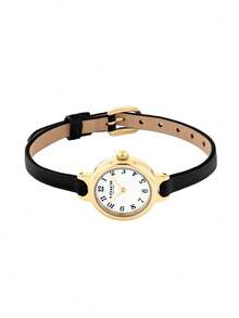 Coach IRIS Elegant C-Link Chain Bracelet Watch Round Face Quartz Watch for Women Minimalist Dressy Wristwatch - 黑色 - 查看 8