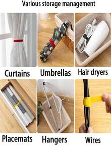 50/100 piezas Bridas antideslizantes para plantas, bridas de cable para plantas, correas de gancho y bucle, bridas para coronas navideñas, correas de jardín ajustables con hebilla de gancho y bucle, organizador de cables autoadhesivos y cables de datos, adecuadas para plantas trepadoras, soporte y aplicaciones de jardinería, herramientas de mantenimiento de jardín - A - Ver 5