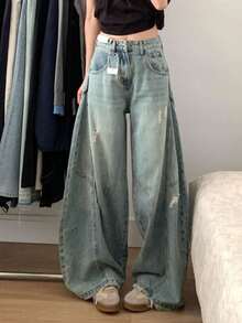 Women Jeans - Blue - View 2