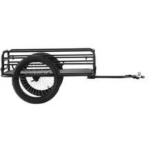 Bike Cargo Trailer, 275 Lbs Load Capacity, Heavy-Duty Bicycle Wagon Cart, Foldable Compact Storage & Quick Release With Universal Hitch, 20" Wheels, Fits Most Bike Wheels, Carbon Steel Frame - 275 Lbs - View 8