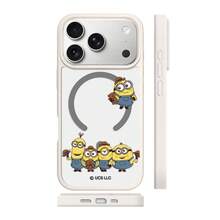 Miniso Despicable Me Minions MagSafe Magnetic Charging Compatible With IPhone 17/18 Pro/18 Pro Max/17 Pro/17 Pro Max/17 Air/16 Pro Max/15 Pro/15 Pro Max/14/13/15 Pro/12 Pro/16 Plus Cartoon Cute Girls Transparent Protective Case Compatible With Apple - White - View 3