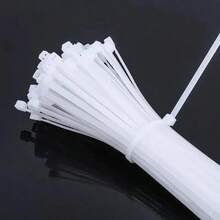 100pcs/Bag Plastic Clamping Collar Rilsan Cable Ties Clamp Greenhouse Plastic Clamps Self-Tightening Plastic Necklace Belts - Multicolor - View 2