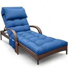 Patio Lounge Chair & Swing Chair - Royal Blue - View 2
