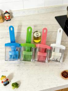 1Pc Versatile Oven- Oil Brush - High Heat Resistant, Easy-Clean For Grilling, Baking, Seasoning - Oil Brush With Bottle - View 10