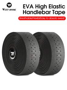 WEST BIKING Bicycle Handlebar Tape High Elasticity EVA Material Soft Comfortable And Shock Absorbing Cycling Gear - Multicolor - View 1