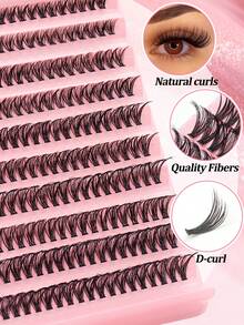 200 Clusters 40D False Eyelashes, European And American Style, Fox Eye Makeup, D Curl, 10-16mm Mixed Length, Single Cluster False Eyelashes, Thick And Curly Eyelashes Popular Style, Free Combination To Enlarge Eyes, DIY Save Makeup Time, Suitable For Beginners, Reusable, Suitable For Travel, Photography, Festivals, Parties, Excellent Holiday Gift For Best Friend, Girlfriend - D - View 4
