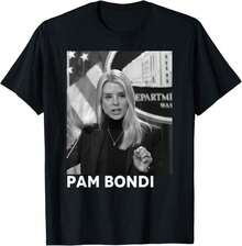 T-Shirt With Photo Of Pam Bondi - Black 2 - View 1