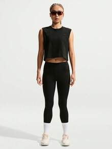 Nike Swift Butterfly Dri-FIT 女款快乾無袖跑步T恤 IM0632-010 - 黑色 - 查看 6