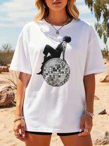 Women T-Shirts - White - View 2