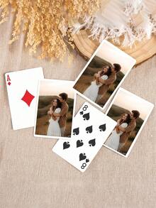 Custom Couple Photo Playing Cards, Personalized Romantic Deck With Your Photos For Anniversary, Valentine's & Date Nights,Custom Photo Deck As A Romantic Keepsake Gift,Playing Cards With Your Memories For Home Games - Multicolor - View 4